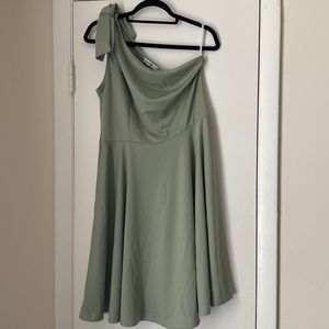 One shoulder Bridesmaid dress